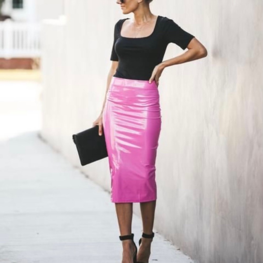 material girl liquid pencil skirt Vici Collection
